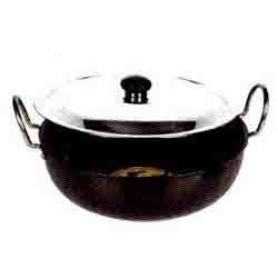 Hard Anodized Deep Kadai Large Manufacturer Supplier Wholesale Exporter Importer Buyer Trader Retailer in Mumbai  Maharashtra India